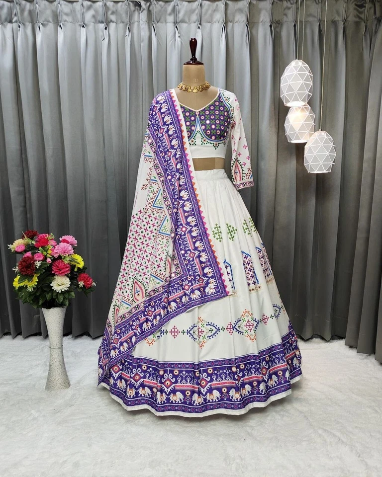 BRIDAL WEDDING INDIAN WEAR PAKISTANI ETHNIC FORMAL SAREE BOLLYWOOD LEHENGA CHOLI - Image 3 of 4