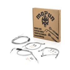 MOFUN 14" 16" Handlebar Brake/Clutch/Throttle Cable for Harley Deluxe 11-14 ABS