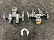 Efield-Hoger 42842A-2 Push-Fit Double Outlet Angle Stop Valve, Lead-Free