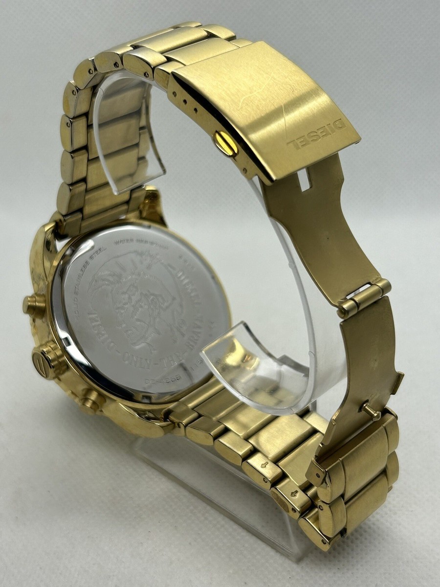 EXCELLENT Diesel Double Down DZ-4268 Chronograph Gold-tone EXCELLENT Diesel Double Down DZ-4268 Chronograph Gold-tone