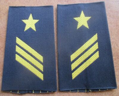 Hauptgefreiter OA  gold blau  neue Form Paar BW Rangschlaufen Marine Navy