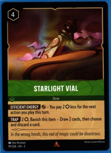 Disney Lorcana "STARLIGHT VIAL" Rare Card 99/204 - Non Foil - Picture 1 of 1