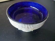 Versilberte Schale mit Sockel