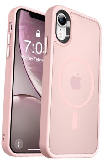 Strong Magnetic for iPhone XR Phone Case, [Compatible iPhone XR 6.1inch Pink