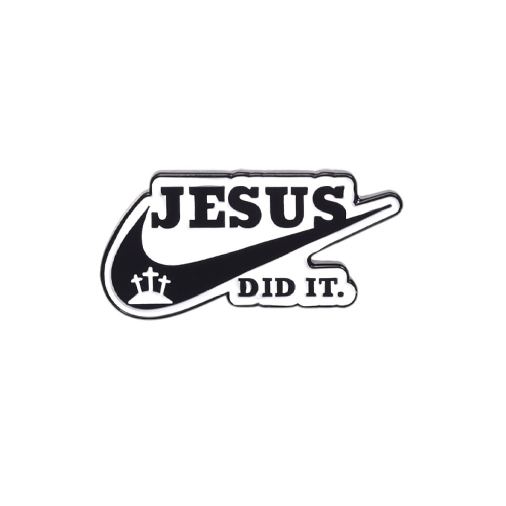 Jesus Faith Enamel Pin – Christian Brooch for Collars & Lapels  
