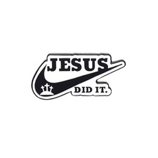 Jesus Did It Christian Enamel Lapel Pin Faith Religious Hat Backpack Pinback