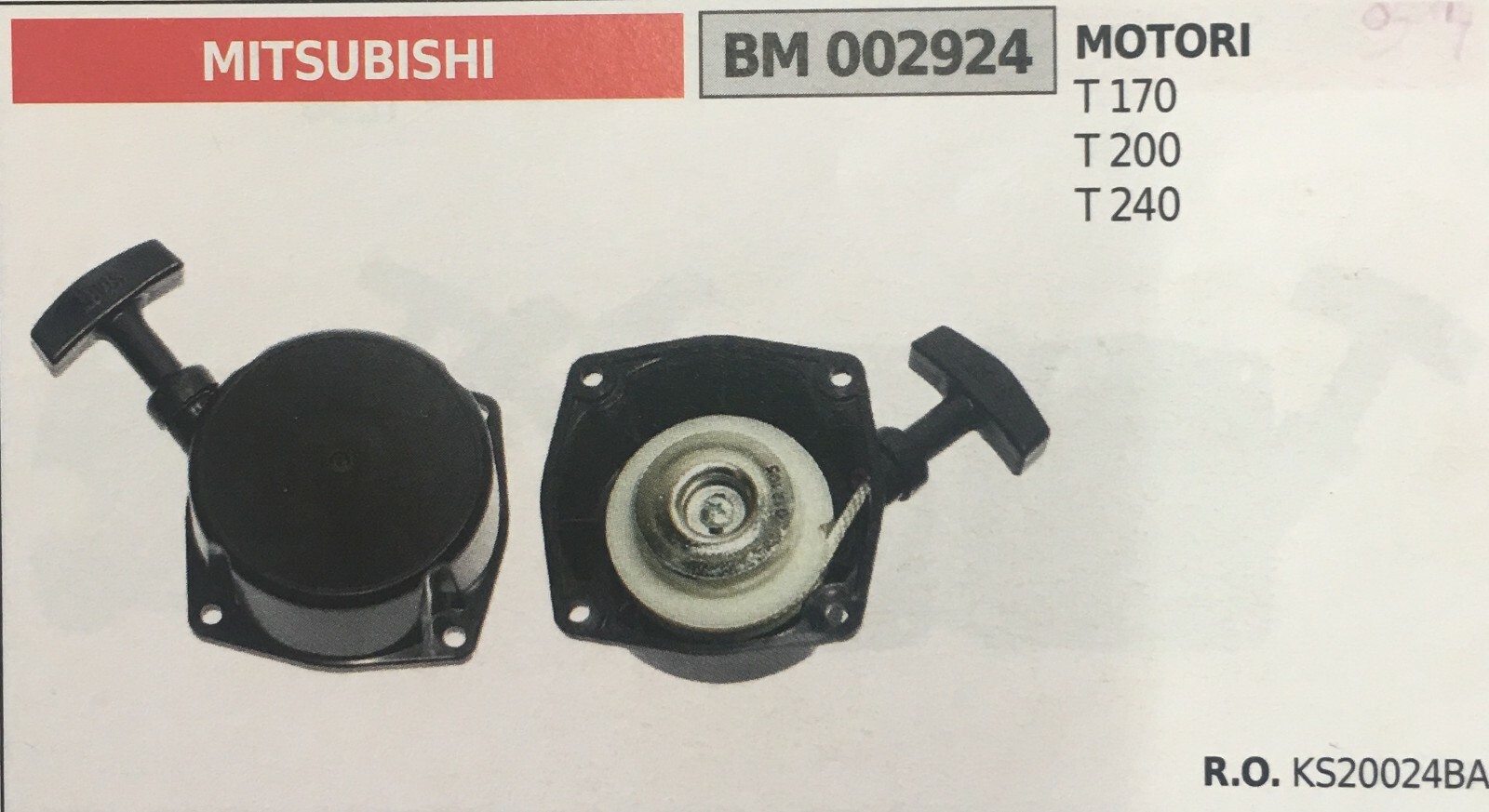 Starter Mitsubishi TL43 TL52 Brumar BM002924 | Avviamento a Strappo