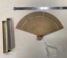 Vintage Wooden Hand Fan   
