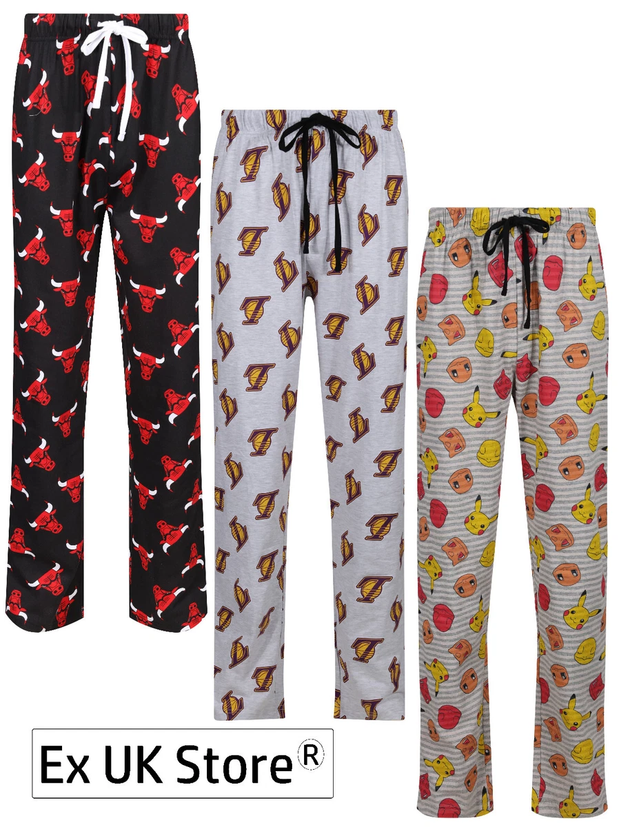 MENS CHARACTER PYJAMA BOTTOMS EX UK STORE BASKETBALL PJ LOUNGE