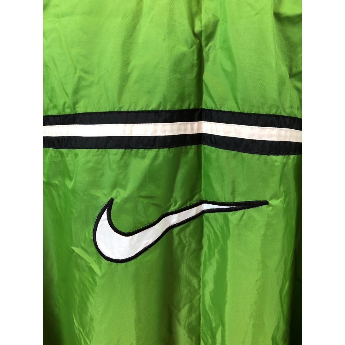 Nike Vintage Green Full Zip Swoosh Windbreaker Jacket S8 G01 Nike Vintage Green Full Zip Swoosh Windbreaker Jacket S8 G01
