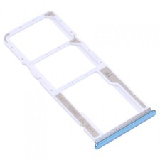 SIM Tray For Xiaomi Redmi Note 10 4G / 10S SD Card Adapter Ocean Blue