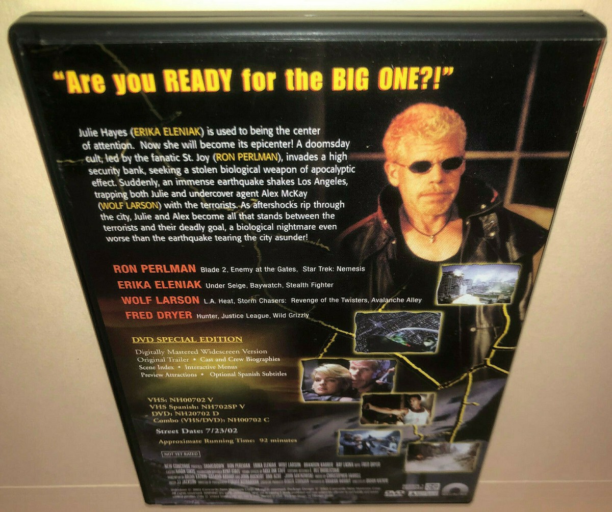 Shakedown DVD Ron Perelman Erika Eleniak Fred Dryer Rachel Riley