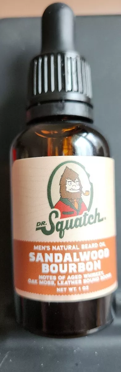 Dr. Squatch Sandalwood Bourbon Natural Beard Oil 1 oz 