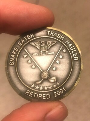 SNAKE EATER, TRASH HAULER USAF RETIRED CHALLENGE COIN
