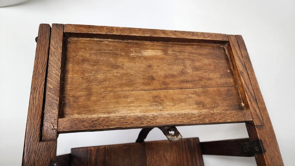 Antigua silla alta plegable de madera para niños rareza vintage envío gratuito Foto 3 de 4