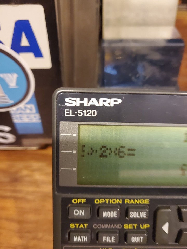 Sharp EL-5120 Solver Programmable Scientific Calculator LCD Glitchy ...