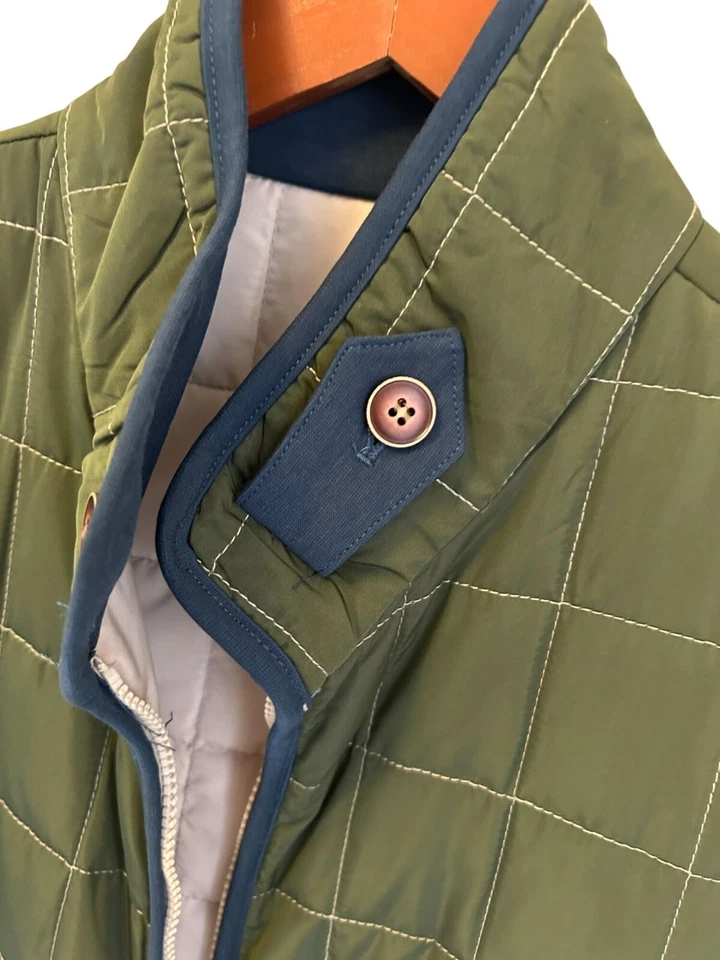 Chaleco Williams & Kent Stretch Heather Box a Cuadros Cremallera Completa Acolchado Para Hombres L Foto 4 de 4