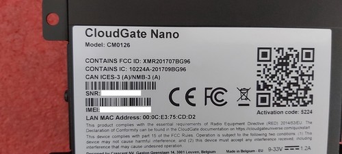 CloudGate Nano CM0126 4G LTE Gateway UPS Shipping!Offers Welcome!C-1 - Afbeelding 6 van 6