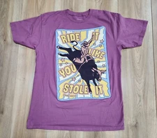 American Farm Company "Ride It Like You Stole It" T-Shirt Adults Sz Medium 