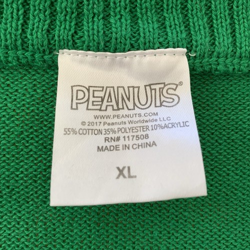 Peanuts Christmas Sweater Mens XL Just Chillin’ Lights - Picture 7 of 8