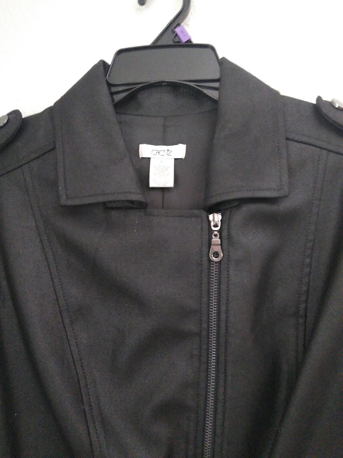 Cache Black Moto Jacket Medium.  Nice! - image 2