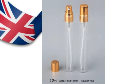 5ml 10ml Clear Empty Glass Spray Bottles Atomizer Mini Perfume Refills