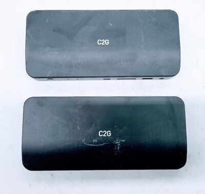 LOT OF 2 C2G THUNDERBOLT 3 8K UHD DOCKING STATION C2G54536