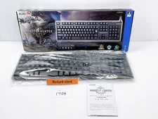 Refurbished Near Mint Monster Hunter Gaming Keyboard Black Elecom TK-MHW01BK