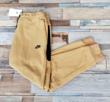 Nike Tech Fleece Winterized Joggers Trousers Mens Large Elemental Gold RRP £114
