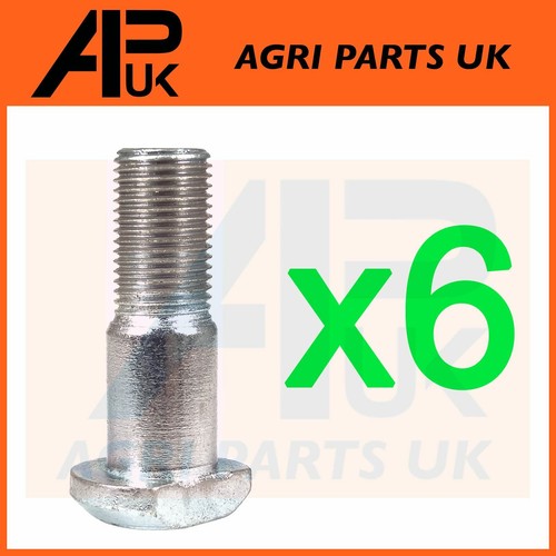 6x Front Wheel Stud Bolts 1 1/2" UNF for Fordson Major Power Super