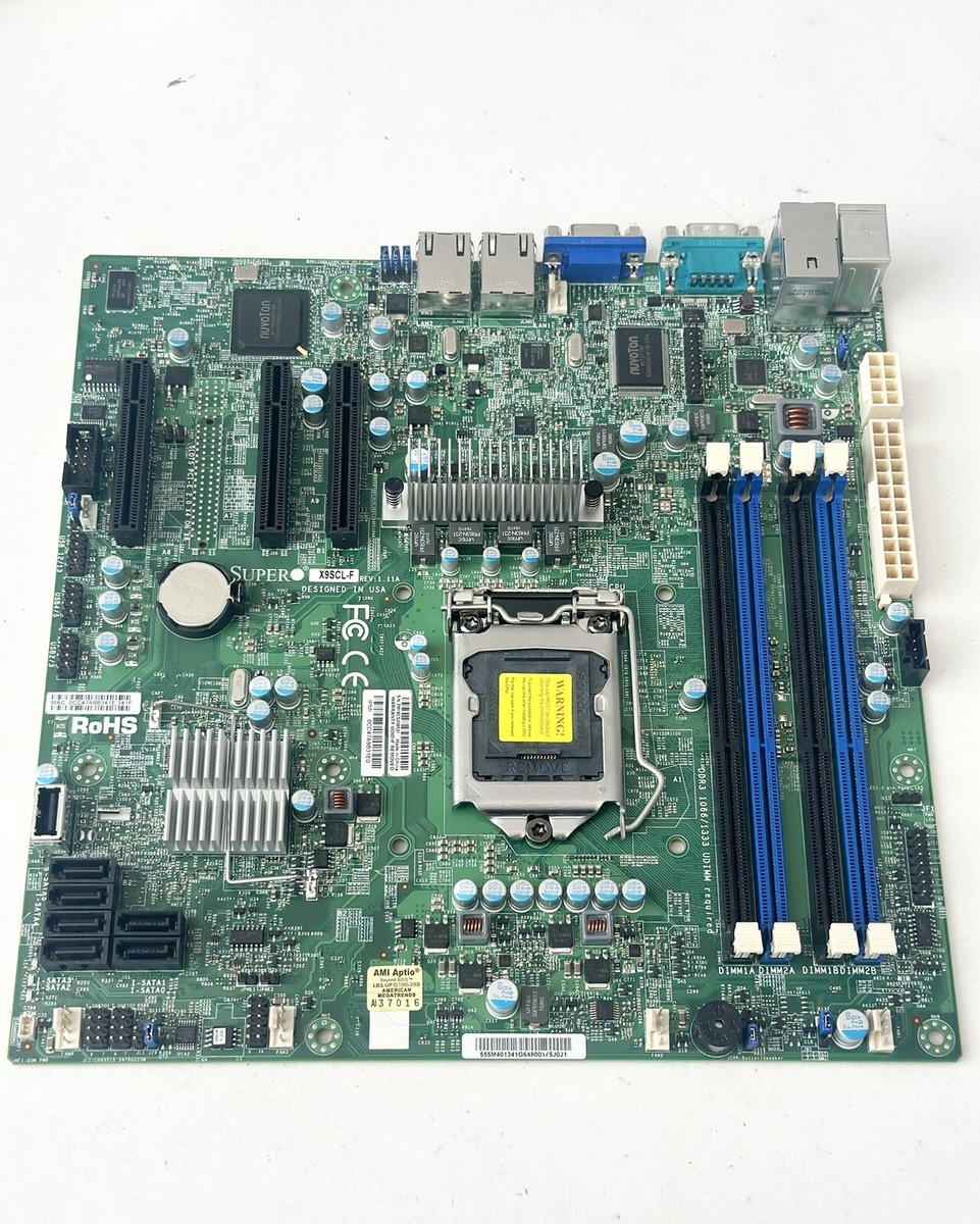 NEW OPEN BOX Supermicro Motherboard X9SCL-F LGA1155 NO I/O
