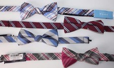 4 Bowties Lot Countess Mara Tommy Hilfiger Ryan Seacrest Plaids New NWT