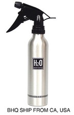 Aluminum Spray Water Bottle Silver 