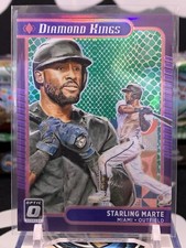 2021 Panini Donruss Optic Diamond Kings Green Dragon Prizm /88 Starling Marte 9O