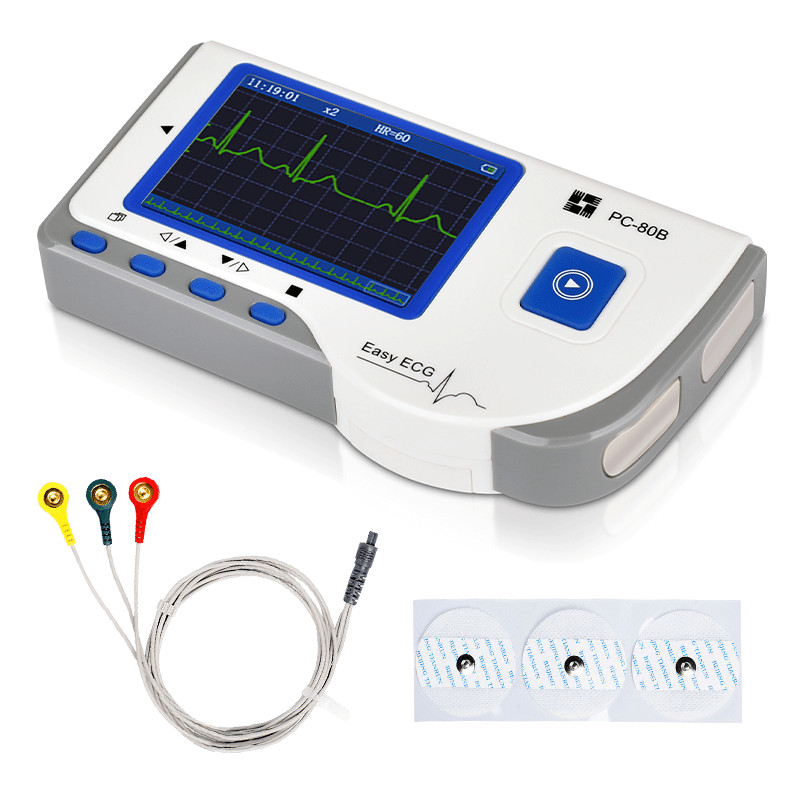 Lepu Medical Dispositivo ECG Portátil Monitor Cardíaco con Aplicación Bluetooth + Análisis IA, Nuevo