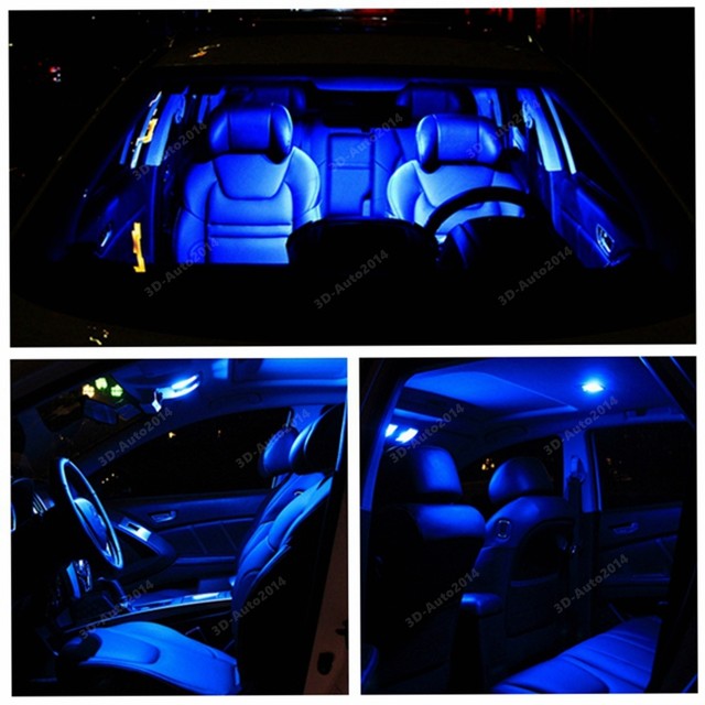 14pcs LED Blue Light Interior Package Kit for Hummer H2 20032009 eBay