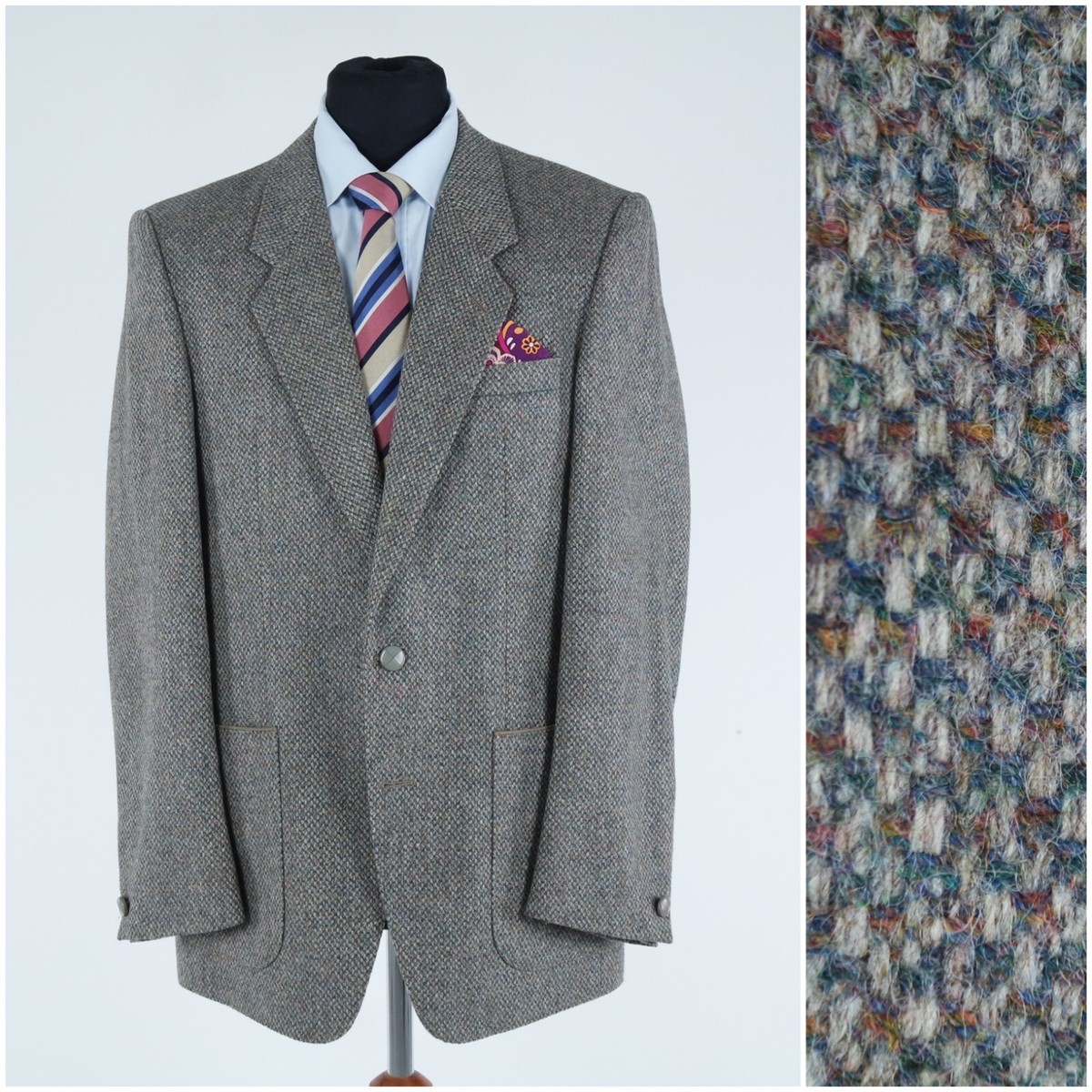 Veste Tweed Vintage Homme – Parr & Co, Taille 42, Gardien, Occasion
