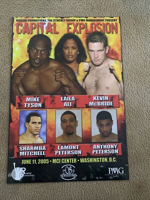 Mike Tyson-Kevin McBride w/Laila Ali Official On-Site Poster;Tyson s Final Fight