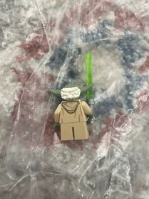 Lego Star Wars Minifigure sw0446 Yoda Clone Wars White Hair 75002 