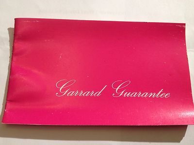 Garrard Uhrengarantie 1979