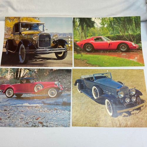 1975 Classic Car Calendar Pages Gibson Greeting Cards Mercedes MG-TC Bently Ford