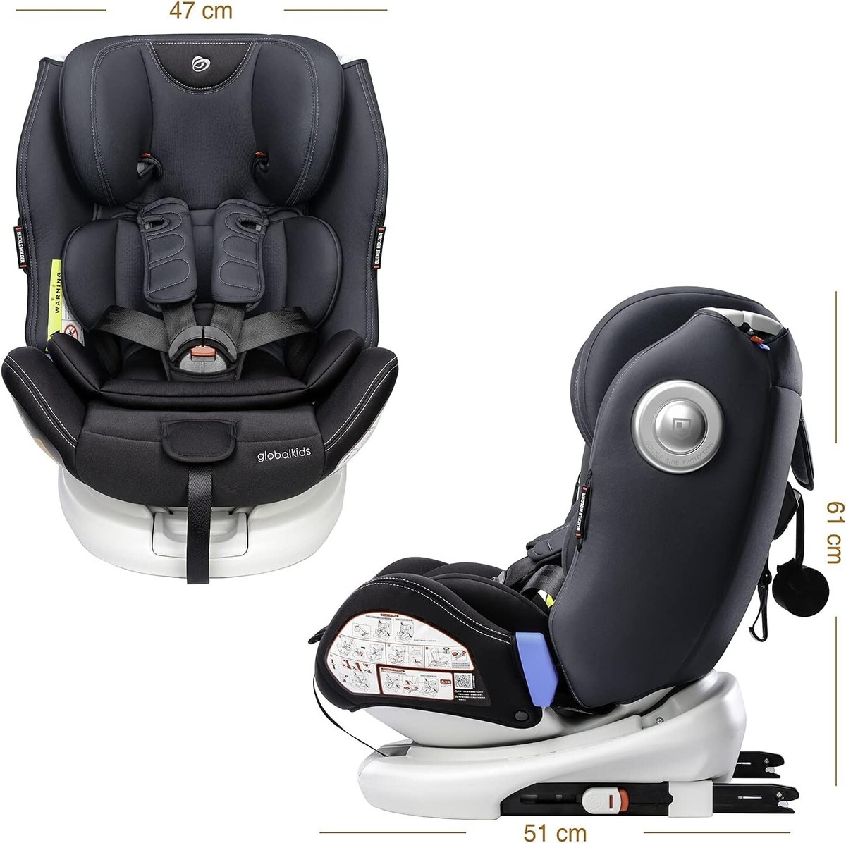 Booster Seat Top Tether Isofix Opel Astra H Globalkids Safety Baby