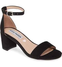 Steve Madden Z2933 JCarrson Ankle Strap Black Sandal Girls Size 5M