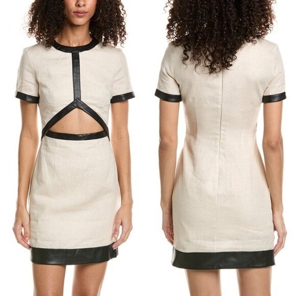 staud perla linen mini dress Staud