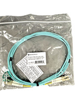OM3 LC to LC Fiber Optic Patch Cable Multimode Duplex Aqua 50/125 3M