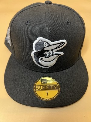 New Era Baltimore Orioles 59FIFTY Fitted MLB Hat Cap Side Patch Size 7 NWT