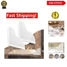 Removable Acrylic  Silicone Shower Splash Guard Kit - Effective Water Barrier