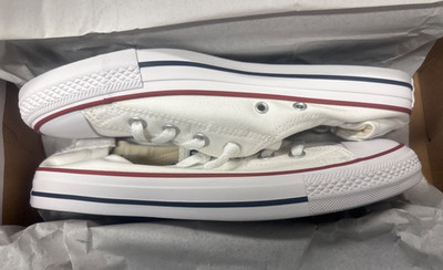 Converse Shoreline Slip-On Women s Sneakers White Canvas Shoes Size 10 New