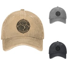 Coiled Serpent Skull Dad Hat Neon Gothic Adjustable Baseball Cap