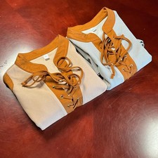 Mens Pirate Medieval Renaissance Steampunk Retro Long Sleeve Lace Up Shirt XL 